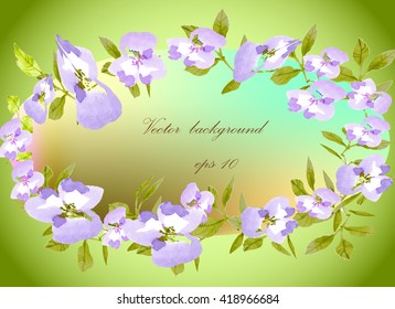 Floral abstract vector  background  for  design .