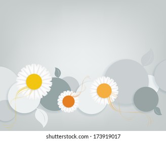 floral abstract vector frame with copy space. Eps10