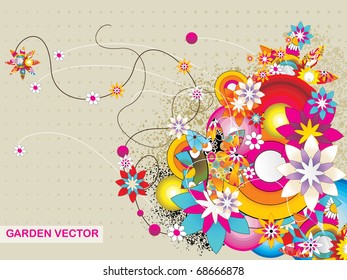 floral abstract vector illustration