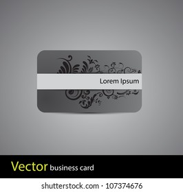 Floral Abstract visiting card.