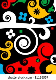 abstracción floral