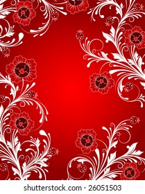 Floral abstraction for design.