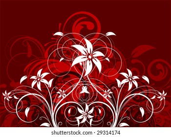 Floral abstraction for design.