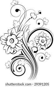 Floral abstraction for design.