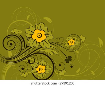 Floral abstraction for design.