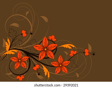 Floral abstraction for design.