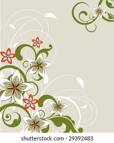Floral abstraction for design.