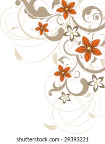 Floral abstraction for design.
