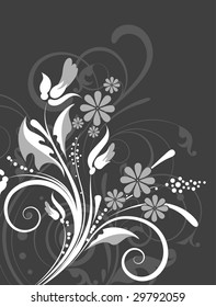 Floral abstraction for design.