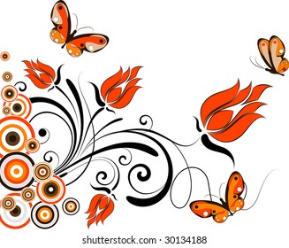 Floral abstraction for design
