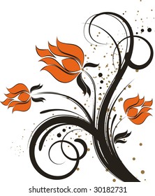 Floral abstraction for design