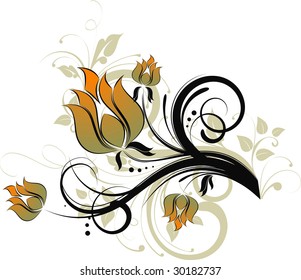 Floral abstraction for design