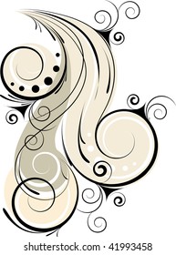 Floral abstraction for design.