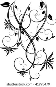 Floral abstraction for design.