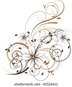 Floral abstraction for design.