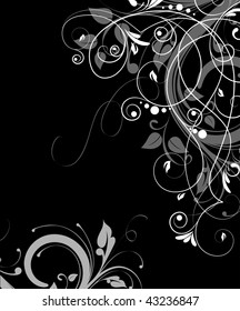 Floral abstraction for design.