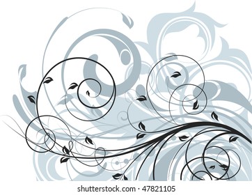 Floral abstraction for design.