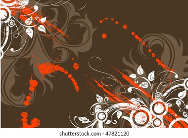 Floral abstraction for design.