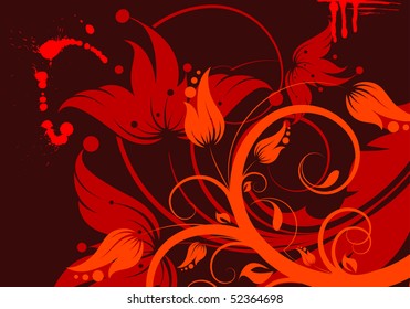 Floral abstraction for design