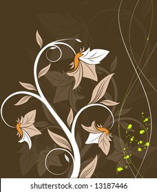 Floral abstraction. Suits well for design