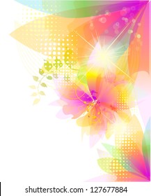 floral abstraction. vector
