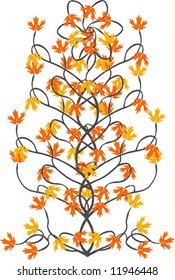 Floral abstraction vector art