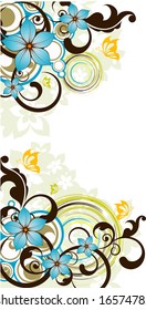 Floral abstraction. Vector format is added. Suits well for design.