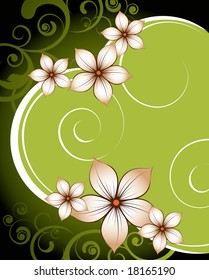 Floral abstraction. Vector illustration for design.
