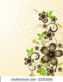 Floral abstraction. Vector illustration for design.