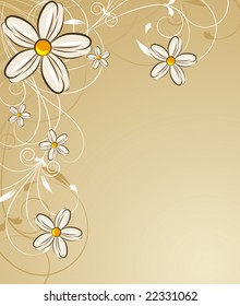 Floral abstraction. Vector illustration for design.
