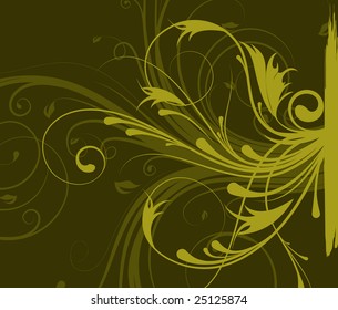 Floral abstraction. Vector illustration for design.