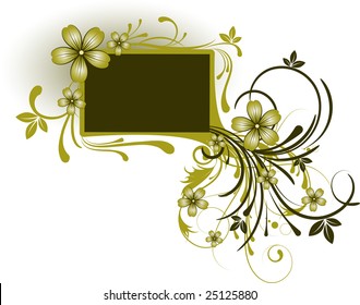 Floral abstraction. Vector illustration for design.