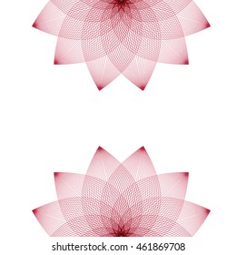 Floral abstracty background in linear style for design. Vector illustration