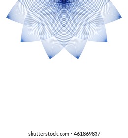 Floral abstracty background in linear style for design. Vector illustration