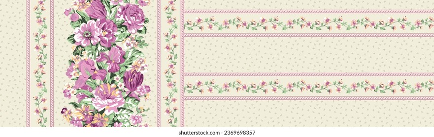 Floral Allover seamless pattern design for digital print and any type of print