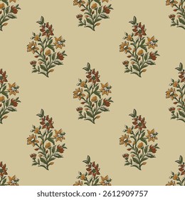 Floral Allover Seamless Repeat Pattern 