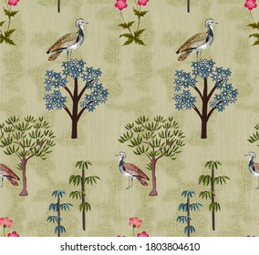 Floral Allower with Pista background