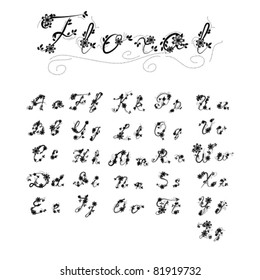 Floral alphabet
