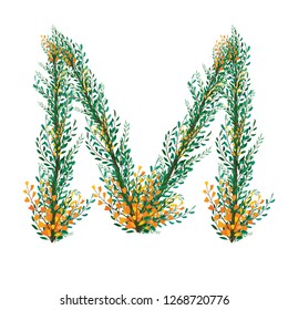 Floral Alphabet design