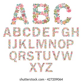 Floral Alphabet Images, Stock Photos & Vectors | Shutterstock