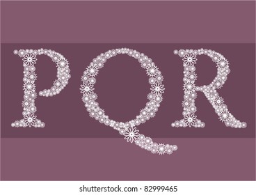 floral alphabets