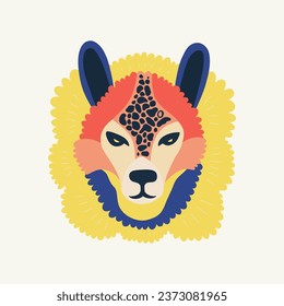 Floral and animal abstract elements. Botanical composition. Modern trendy Matisse minimal style. Kids, Child, Floral poster, invite. Vector arrangements for greeting card or invitation design.