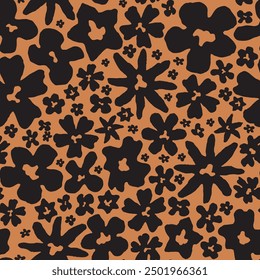 Floral animal print spots pattern
