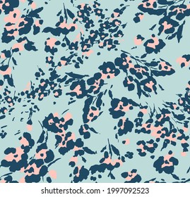 floral animal skin pattern, perfect for fabric and decoration