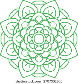 diseño floral del Vector del mandala del estilo árabe