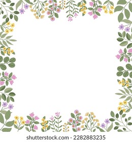 Floral arrangement for a postcard, spring