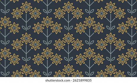 Floral arrangement in a retro style.
