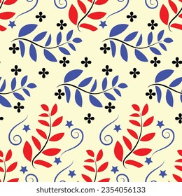 Floral arrangement seamless pattern Design.
