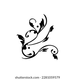 Floral art of border and corner vector