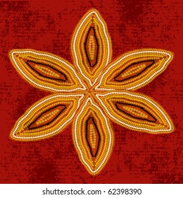 Floral Art Deco Vector Background
